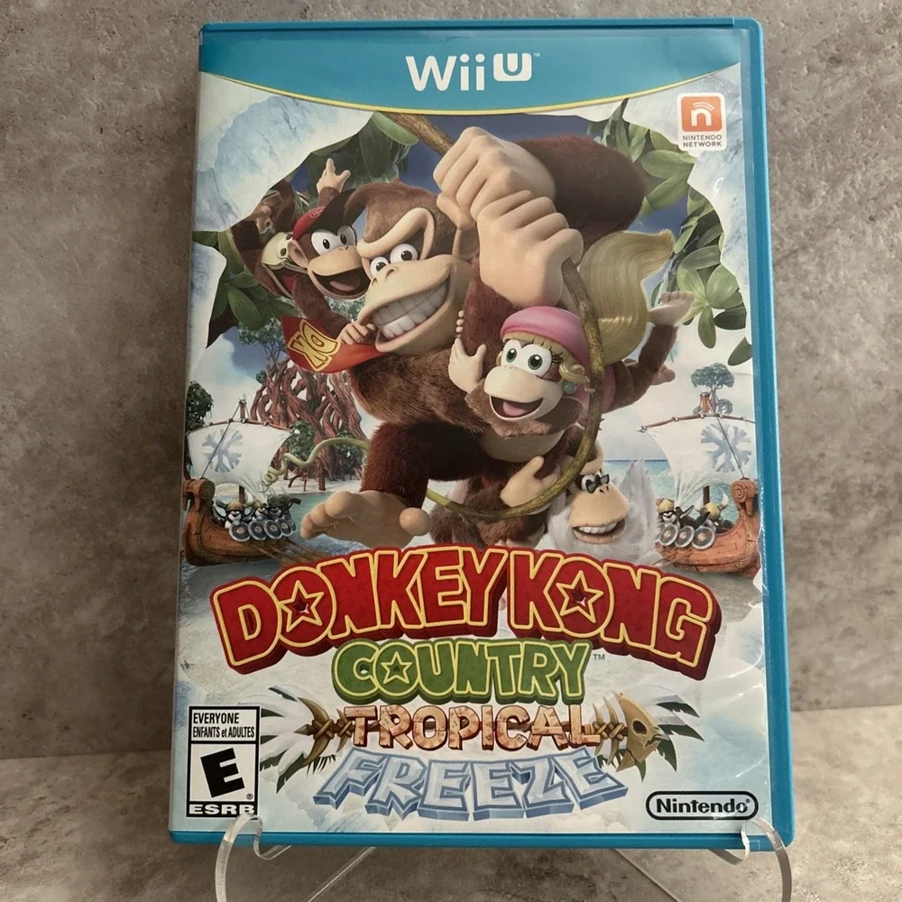 DONKEY KONG COUNTRY TROPICAL FREEZE - Wii U  W/MANUAL - VERY GOOD-